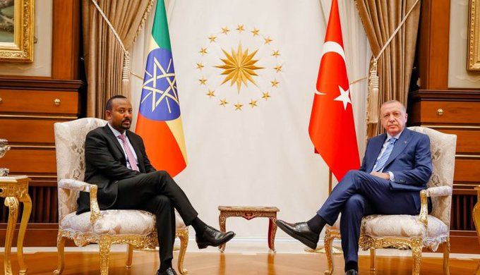 الرئيس التركي ورئيس الوزراء الإثيوبي يبحثان العلاقات الثنائية