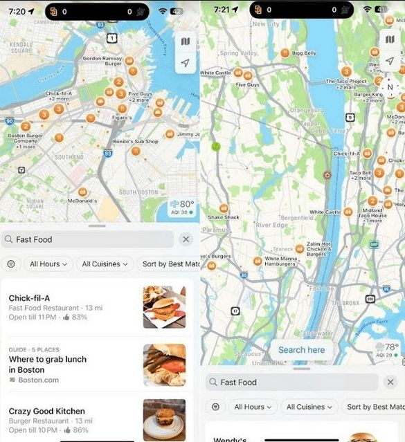تكنولوجيا: تحديث iOS 18 يجلب زر”Search Here” في تطبيق Apple Maps