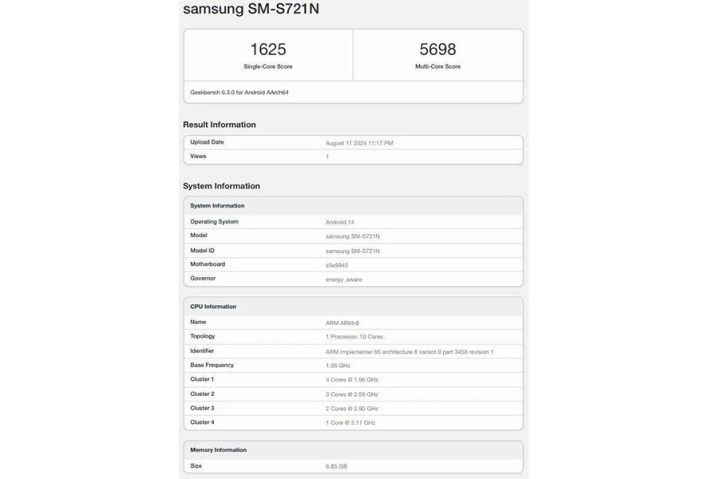 تكنولوجيا: رصد هاتف Galaxy S24 FE في منصة Geekbench بمعالج Exynos 2400