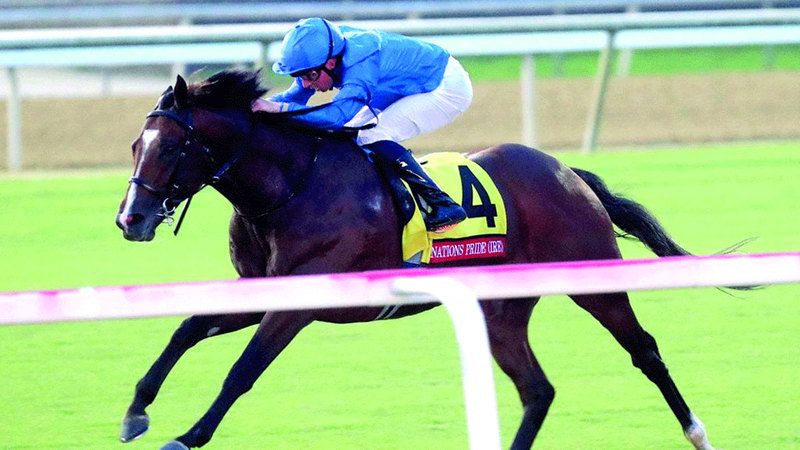 الامارات | الجواد نيشنس برايد يهدي «غودولفين» لقب سباق «أرلينغتون مليون»