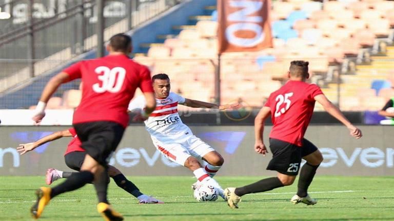 الزمالك يتأخر أمام طلائع الجيش في الشوط الأول (صور)