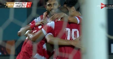 وحيد محسن يسجل الهدف الأول لبلدية المحلة فى شباك الزمالك