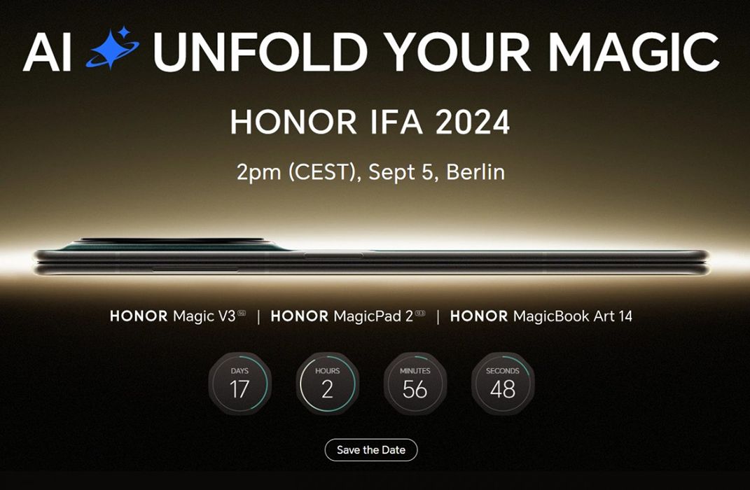 تكنولوجيا: Honor تستعد لإطلاق Magic V3 للأسواق العالمية في فعاليات IFA 2024