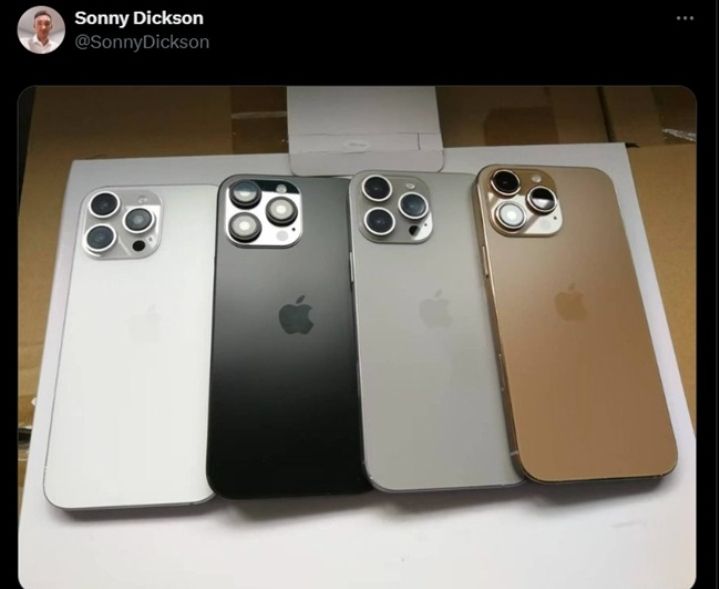 تسريب ألوان هواتف أيفون 16 برو وبروماكس