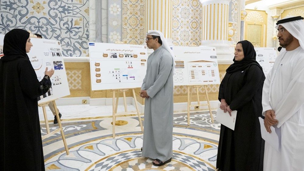 منصور بن زايد يطلع على أهم مبادرات مجلس تنافسية الكوادر الإماراتية لتعزيز مشاركة المواطنين في القطاع الخاص