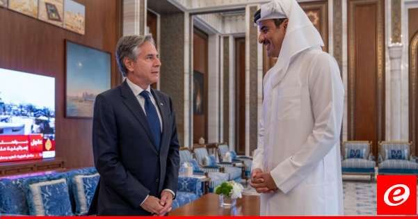 الديوان الأميري: أمير قطر وبلينكن بحثا جهود الوساطة المشتركة لإنهاء الحرب على قطاع غزة