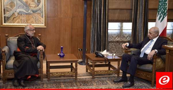 بري عرض مع البطريرك ميناسيان والوزير الحلبي الاوضاع العامة