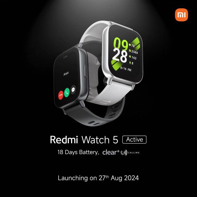 تكنولوجيا: شاومي تستعد لإطلاق Redmi Watch 5 Active في 27 من أغسطس