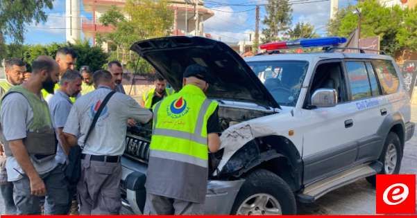 "النشرة": تضرر سيارتَين لفرق الدفاع المدني بـ"الهيئة الصحية" بقذائف إسرائيلية على وادي حامول