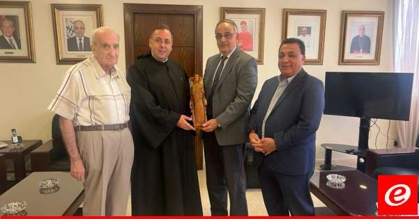 رئيس المجلس العام الماروني التقى الاب بوعبود منوها بجهود المعهد الانطوني في نشر الثقافة والفنون