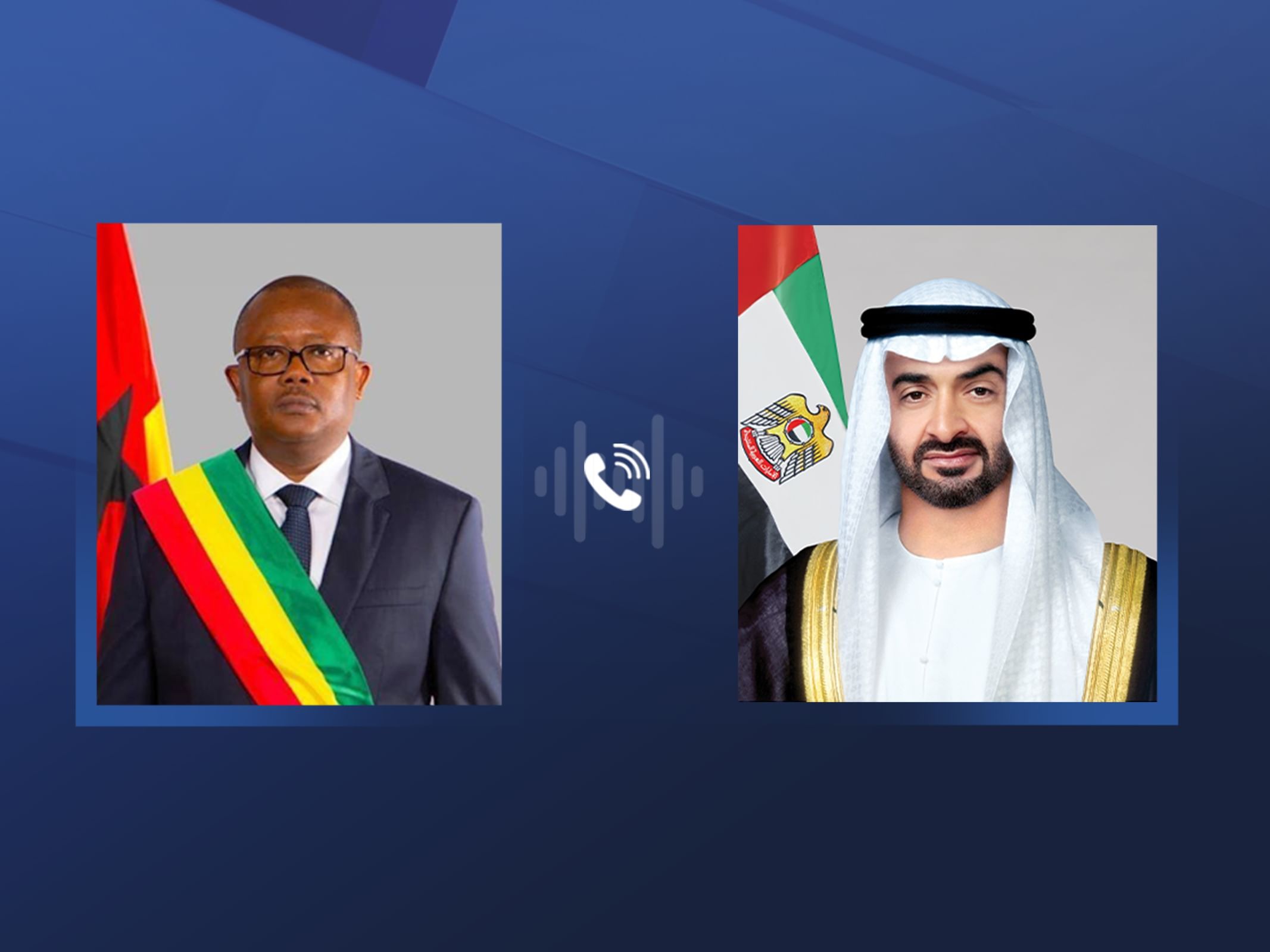 الامارات | رئيس الدولة ورئيس غينيا بيساو يبحثان هاتفياً علاقات التعاون بين البلدين