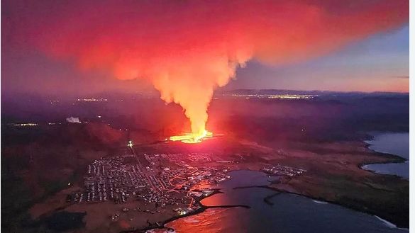 ثوران بركاني جديد في أيسلندا