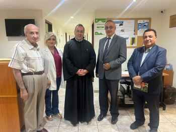 رئيس المجلس العام الماروني التقى الاب بوعبود منوها بجهود المعهد الانطوني في نشر الثقافة والفنون