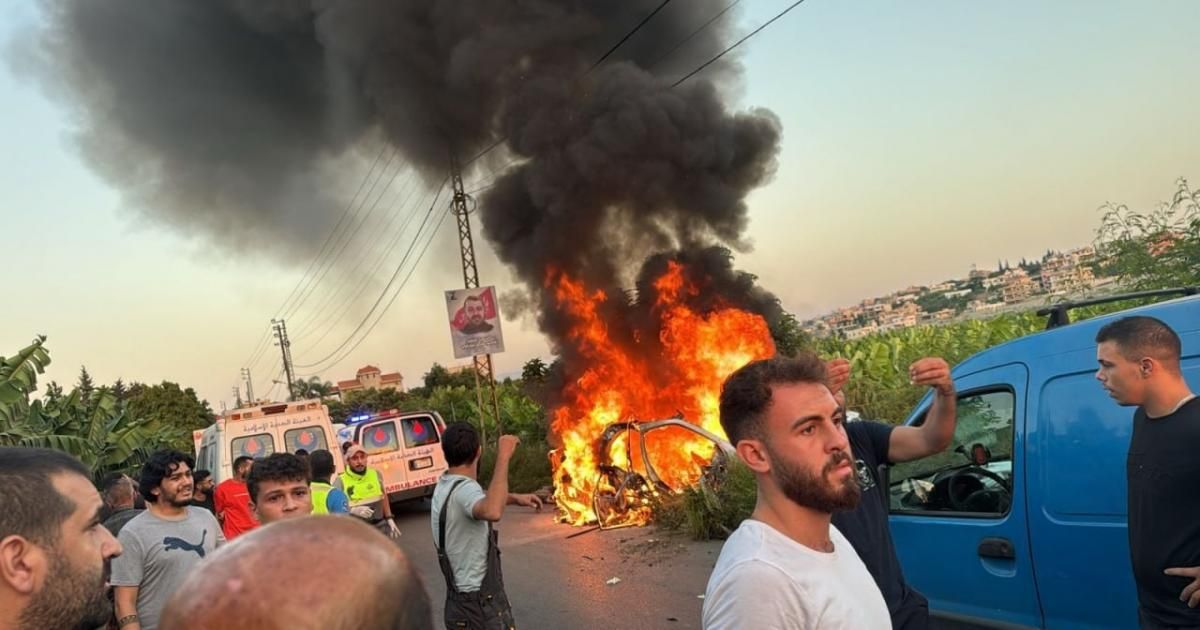 جنوب لبنان - مقتل شخص بغارة إسرائيلية استهدفت سيارة