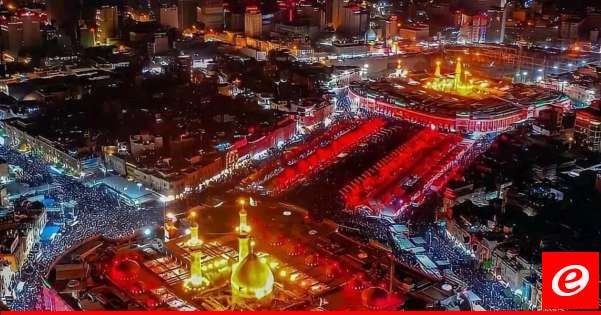 دخول نحو 3.3 مليون زائر من خارج العراق للمشاركة في زيارة اربعينية الامام الحسين في كربلا