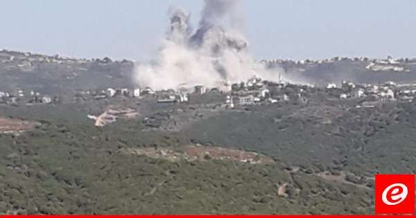 غارة من الطيران المسير على عيتا الشعب والقصف الاسرائيلي طال كفركلا وعلما الشعب وميس الجبل