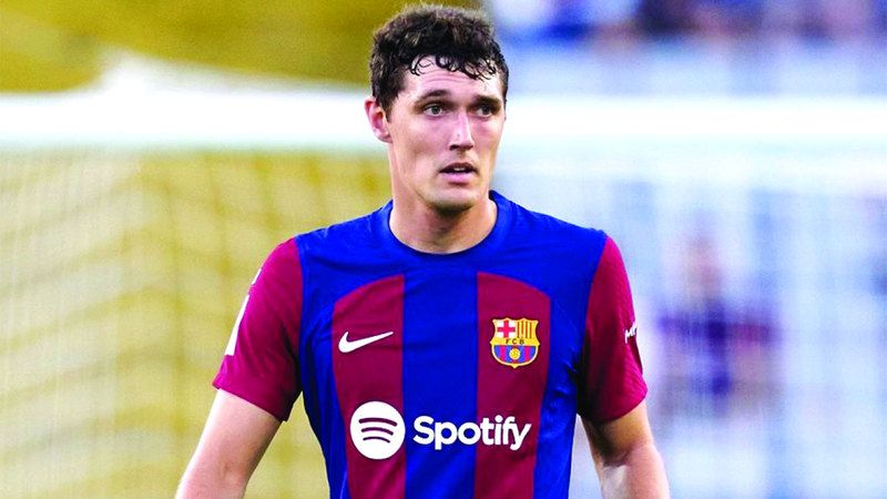 الامارات | برشلونة يفقد كريستنسن للإصابة في وتر أخيل