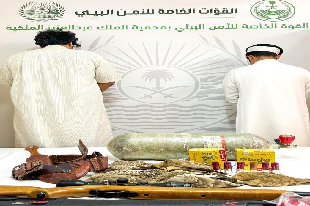 السعودية | القبض على مخالفين لنظام البيئة لارتكابهما مخالفة الصيد دون ترخيص بمحمية الملك عبدالعزيز الملكية