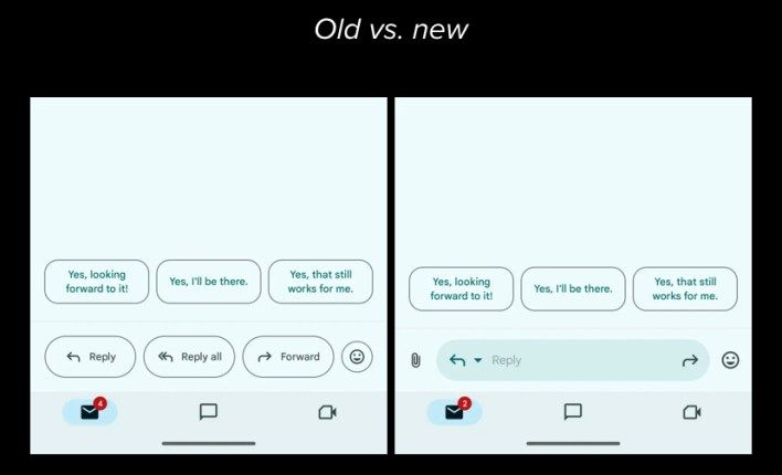تكنولوجيا: طرح إعادة تصميم “الرد السريع” لتطبيق Gmail على نظام أندرويد