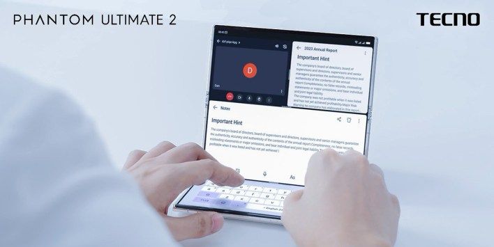 تكنولوجيا: Tecno تكشف عن رؤية جديدة في هاتف PHANTOM ULTIMATE 2 بتصميم ثلاثي الطي فائق النحافة