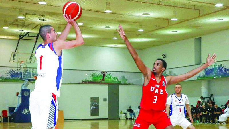 الامارات | «أبيض السلة» يتغلب على أرمينيا  في «دولية الظفرة»