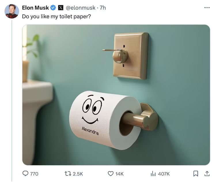 تكنولوجيا: إيلون ماسك ينشر صورا للقاضى البرازيلى فى السجن ويهينه باسمه على ورق التواليت