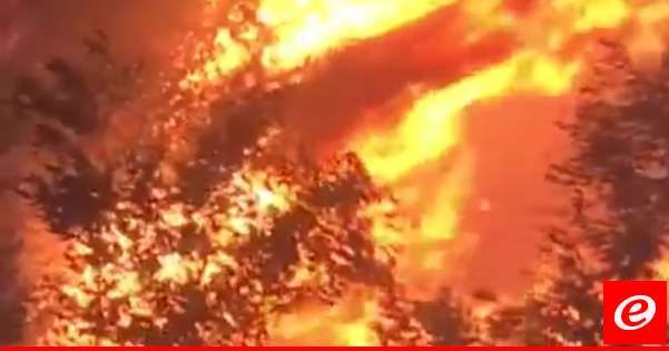 حريق في معمل الاترنيت في شكا والأهالي يناشدون إخماده خشية وقوع أضرار بيئية