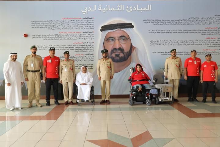 الامارات | شرطة دبي تطور "كرسي رماية" مخصص لأصحاب الهمم