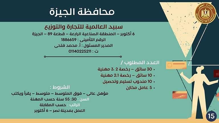 فرص عمل بالجيزة والتقديم بهذا الموعد - تخصصات وشروط التقديم