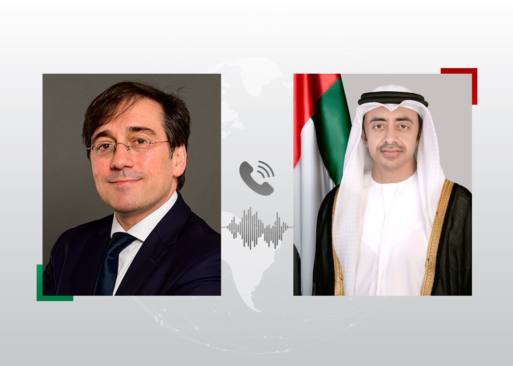 الامارات | عبدالله بن زايد ووزير خارجية إسبانيا يبحثان هاتفيا تعزيز العلاقات الثنائية بين البلدين
