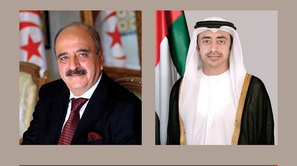 عبدالله بن زايد ووزير الخارجية التونسي يبحثان العلاقات الأخوية بين البلدين