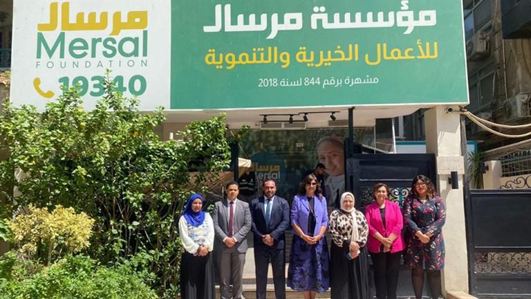 نبيلة مكرم في زيارة تفقدية لمؤسسة مرسال الخيرية - (تفاصيل)