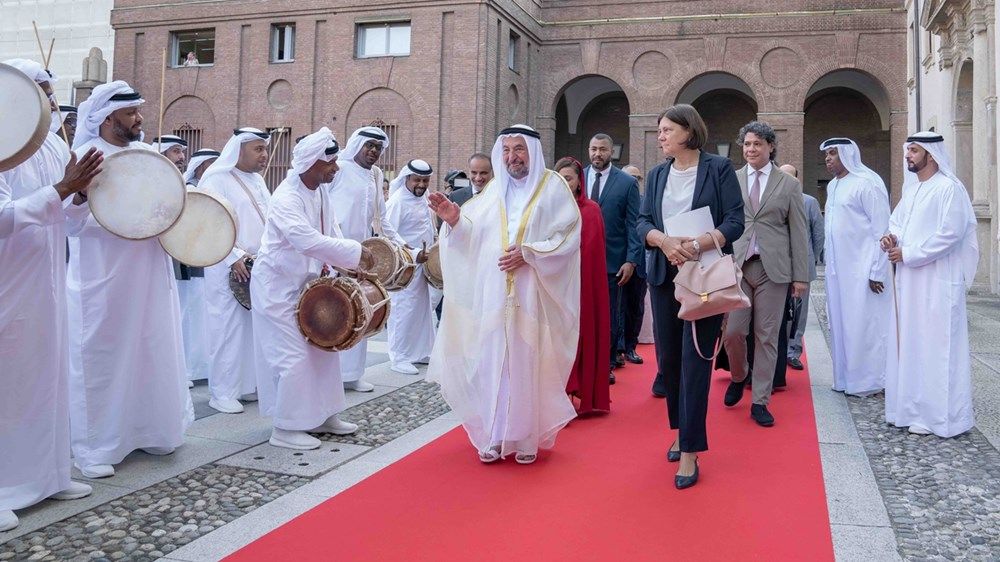 حاكم الشارقة يفتتح المعهد الثقافي العربي في ميلانو