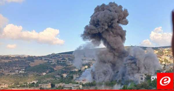 "النشرة": إصابات إثر غارة إسرائيلية على منزل في بيت ليف واستهداف منزل في شعب القلب