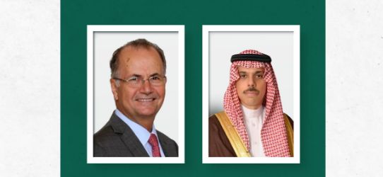 السعودية | وزير الخارجية يتلقى اتصالاً هاتفيًا من رئيس وزراء فلسطين