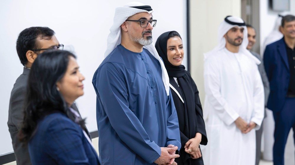 خالد بن محمد بن زايد يشهد افتتاح المعهد الهندي للتكنولوجيا دلهي - أبوظبي