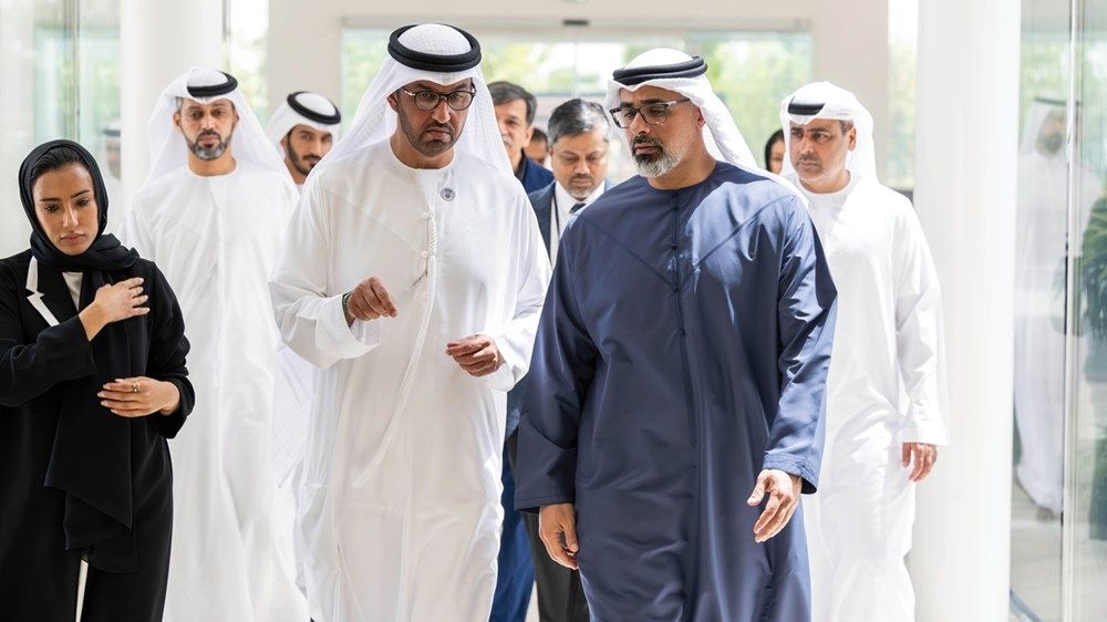 خالد بن محمد بن زايد يشهد افتتاح المعهد الهندي للتكنولوجيا دلهي - أبوظبي