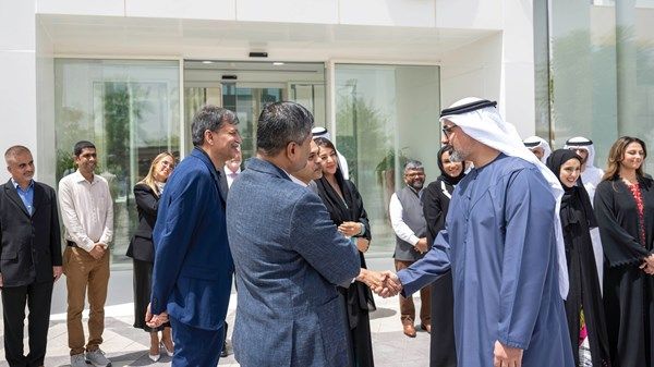 خالد بن محمد بن زايد يشهد افتتاح المعهد الهندي للتكنولوجيا دلهي - أبوظبي