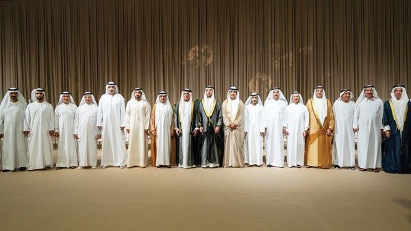 سعود بن صقر وأحمد بن حميد ونهيان بن مبارك يحضرون أفراح الغرير والطاير