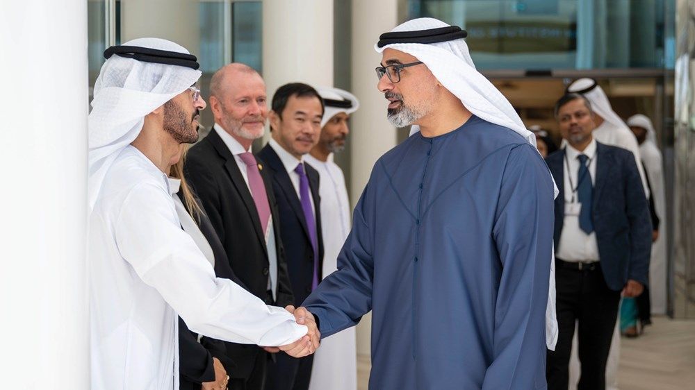خالد بن محمد بن زايد يشهد افتتاح المعهد الهندي للتكنولوجيا دلهي - أبوظبي