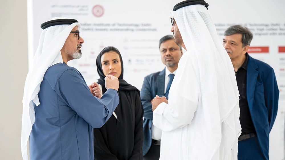 خالد بن محمد بن زايد يشهد افتتاح المعهد الهندي للتكنولوجيا دلهي - أبوظبي