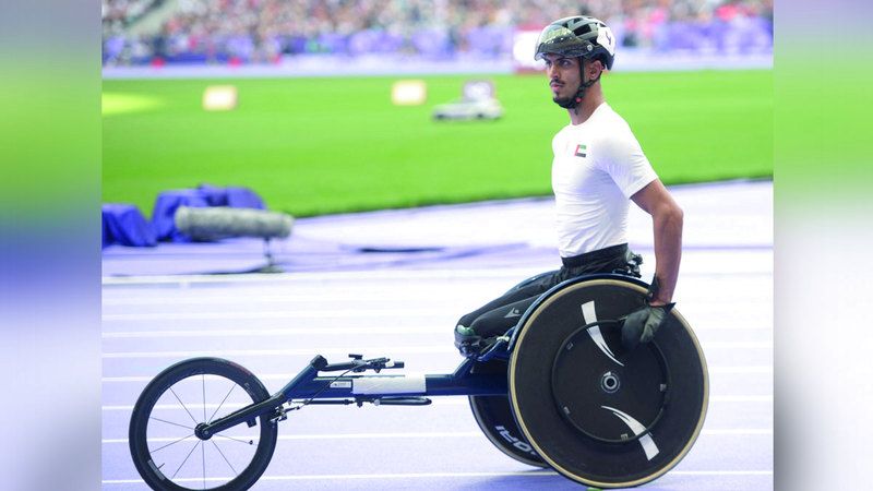 الامارات | محمد عثمان يتأهل لنهائي «100 متر على الكراسي المتحركة» في «بارالمبية باريس»
