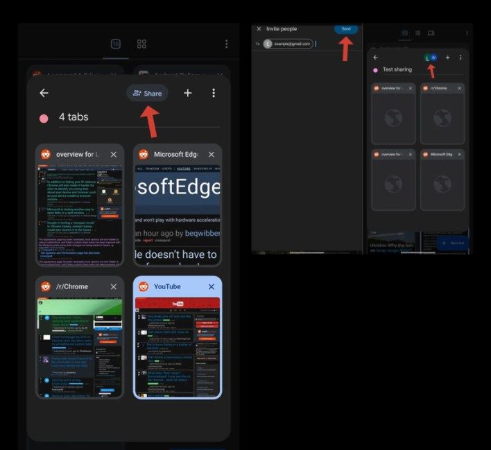 تكنولوجيا: ‏Google Chrome يمكن أن يعيد قريبًا مشاركة مجموعة علامات التبويب