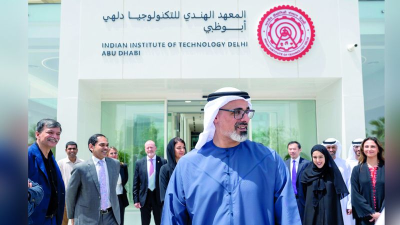 الامارات | خالد بن محمد يشهد افتتاح المعهد الهندي للتكنولوجيا دلهي - أبوظبي