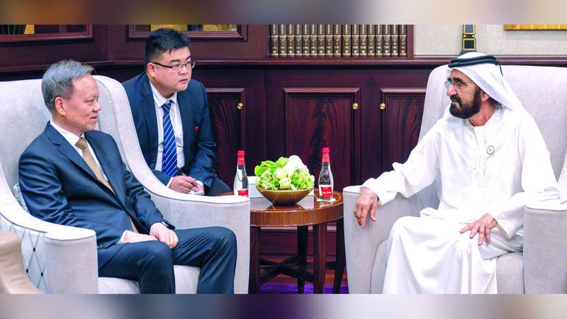 الامارات | محمد بن راشد يستقبل عضو المكتب السياسي للجنة المركزية للحزب الشيوعي الصيني