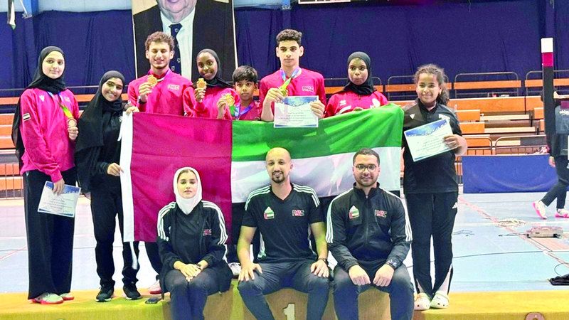 الامارات | 6 ميداليات ملونة لمنتخب المبارزة في بطولة غرب آسيا