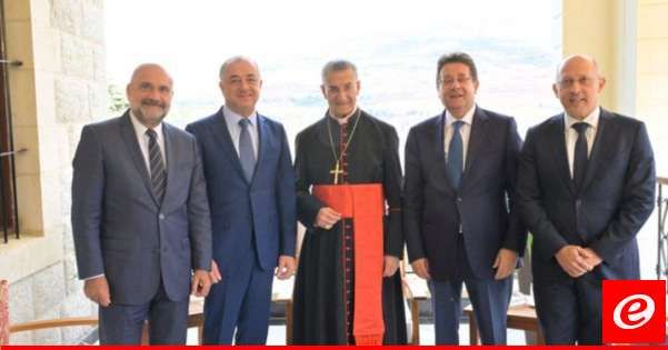 النواب بو صعب وكنعان وأبي رميا والان عون وصلوا الى الديمان للقاء الراعي