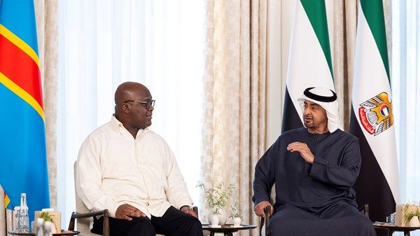 رئيس الدولة ورئيس الكونغو الديمقراطية يبحثان تعزيز علاقات البلدين