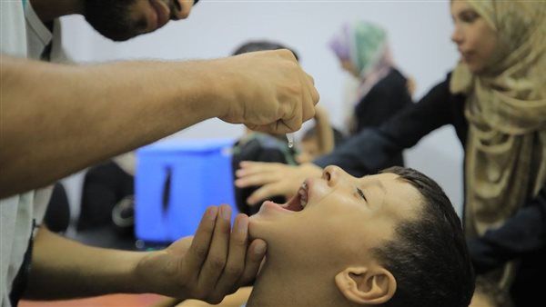 وزارة الصحة الفلسطينية تواصل حملات التطعيم جنوب القطاع ضد شلل الأطفال.. صور