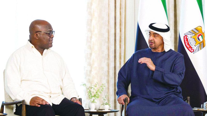الامارات | رئيس الدولة ورئيس الكونغو الديمقراطية يبحثان تعزيز علاقات البلدين